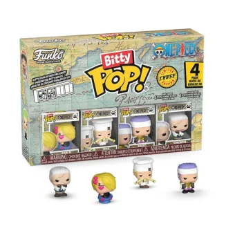 Funko Bitty Pop! Animation: One Piece – Sanji, Zeff, Krieg 4-Pack 889698868945