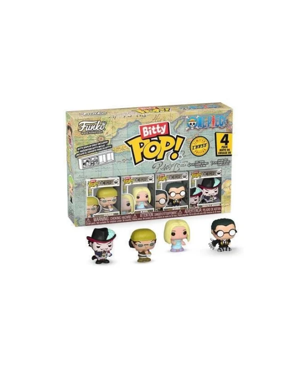Funko Bitty Pop! 4-Pack: One Piece – Usopp, Kaya, Kuro (Series 4) 889698868952