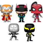 Funko Pop! Marvel: Spider-Man - Prodigy / The Hornet / Prince of Arachne / Spider-Armor MK I / Spider-Armor MK II 5-Pack (Amazon Exclusive) 889698622813 - Image 2