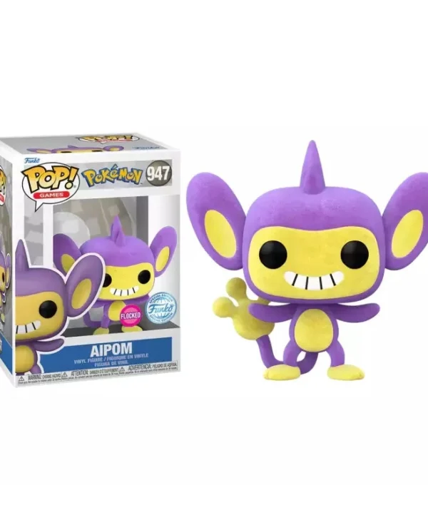 Funko Pop! Games: Pokémon - Aipom (Flocked) #947 Special Edition