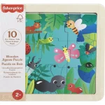 Fisher-Price Wooden Jigsaw Puzzle: Jungle Safari 0009pcs 194735238231 - Image 3