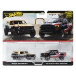 Hot Wheels Premium Car Culture 2-Pack: Ford Bronco R & '17 Ford F-150 Raptor HRR77