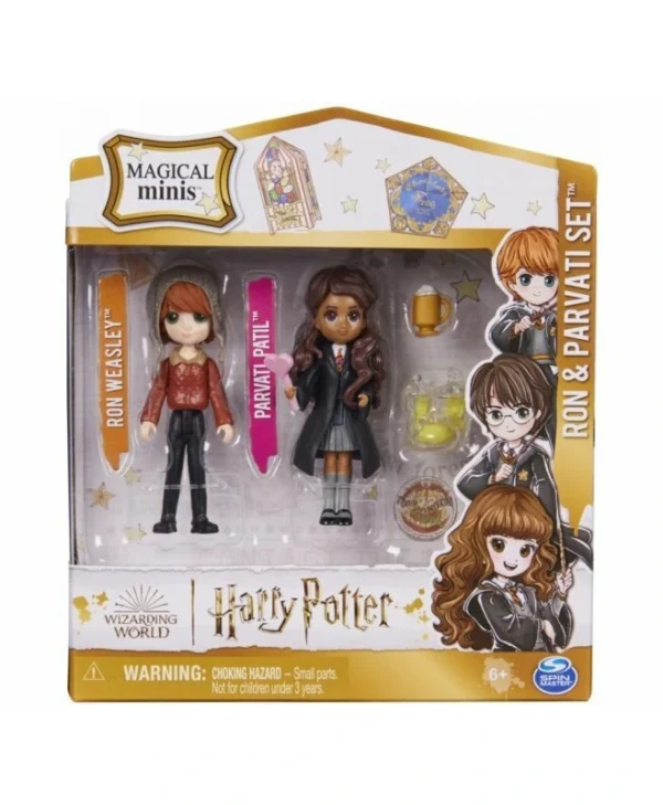 Spin Master - Wizarding World: Harry Potter - Ron Weasley & Parvati Patil Magical Minis 8cm Figure Set 778988431818
