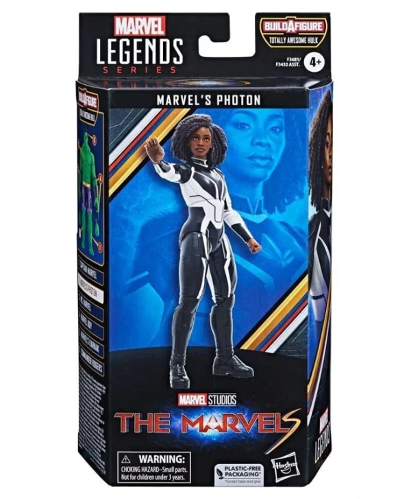 Hasbro Marvel Legends Series: The Marvels - Marvel's Photon Build-A-Figure Totally Awesome Hulk 15cm Action Figure F3681