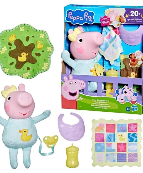 Hasbro Peppa Pig: Oinks & Snuggles Evie - 28cm Interactive Baby Doll G1637 5010996322388