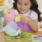 Hasbro Peppa Pig: Oinks & Snuggles Evie - 28cm Interactive Baby Doll G1637 5010996322388 - Image 3