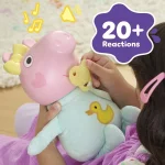 Hasbro Peppa Pig: Oinks & Snuggles Evie - 28cm Interactive Baby Doll G1637 5010996322388 - Image 8