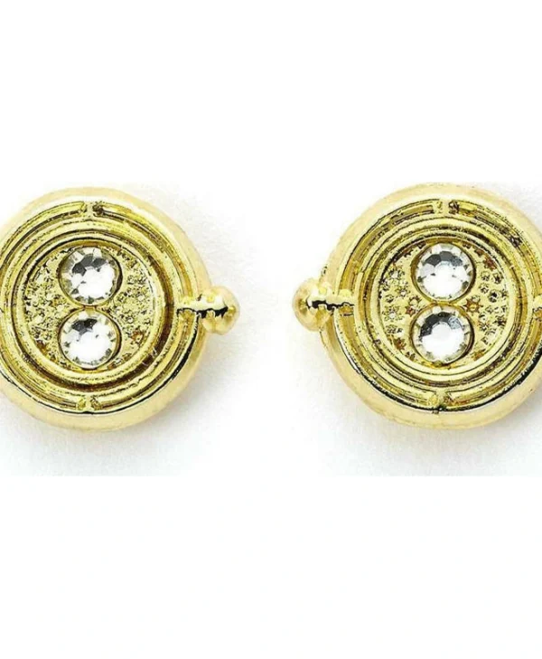 Stud Earrings: Harry Potter – Time Turner, Gold Plated WES0100