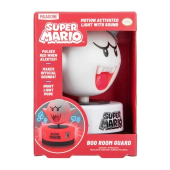 Paladone Super Mario Boo Room Guard Motion-Activated LED Light with Sound PP14434NN