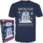 Funko Boxed Tee: Disney Star Wars Holiday - R2-D2 Snowman Size S 66972