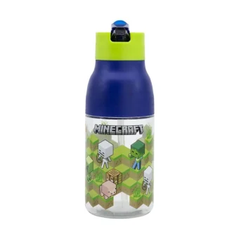 Water Bottle Minecraft Isometric Double Opening Sipper Ecozen 420ml 40465