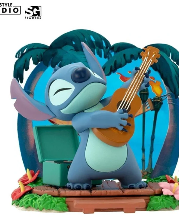 ABYstyle Studio - SG: Disney Lilo & Stitch - Stitch Guitar 1/10 Scale PVC 10cm Figure ABYFIG138