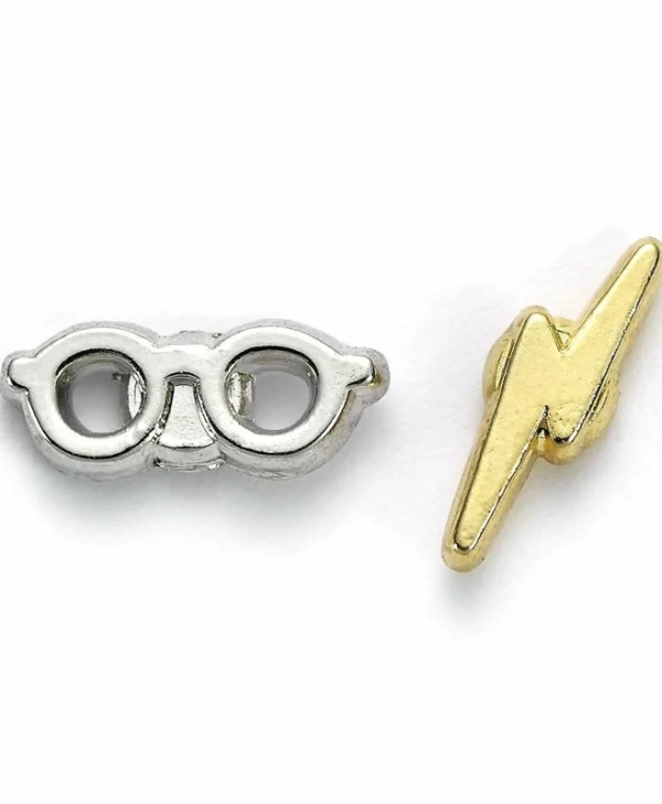 Stud Earrings Harry Potter: Lightning Bolt & Glasses The Carat Shop WE0176