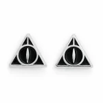 The Carat Shop Harry Potter: Deathly Hallows Black Stud Earrings WES0054