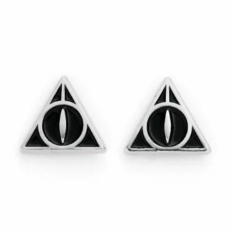 The Carat Shop Harry Potter: Deathly Hallows Black Stud Earrings WES0054