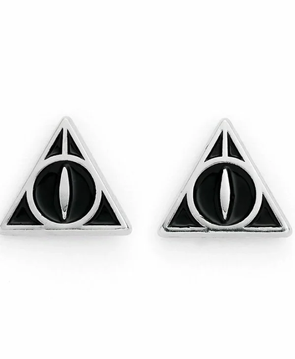 The Carat Shop Harry Potter: Deathly Hallows Black Stud Earrings WES0054