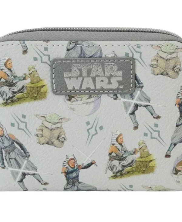 Loungefly Star Wars: Ahsoka & Grogu All Over Print Zip Around Wallet STWA0265