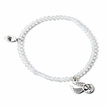 The Carat Shop Harry Potter: Golden Snitch Semi-Precious Stone Bracelet – Sterling Silver Charm HPCR0584