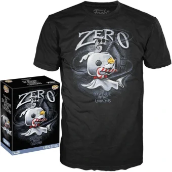 Funko Boxed Tee: The Nightmare Before Christmas - Zero with Cane (M) 889698729109