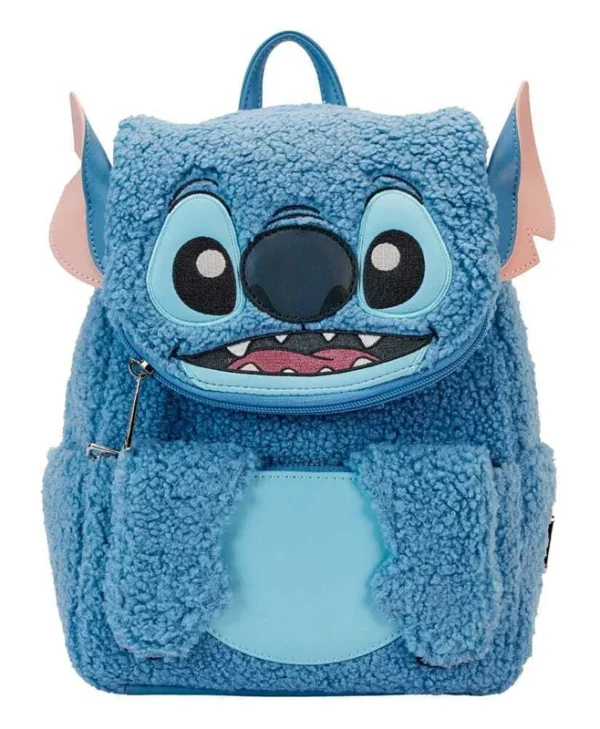 Loungefly Disney: Lilo & Stitch - Stitch Plush Pocket Mini Backpack WDBK3401