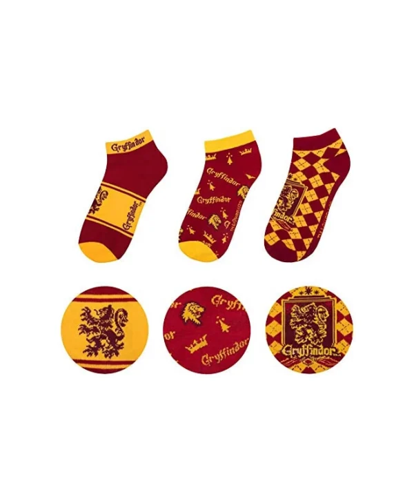 Socks: Harry Potter - Gryffindor Ankle Set of 3 CR1631