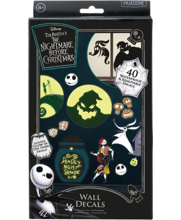 Paladone: The Nightmare Before Christmas Glow in the Dark Wall Decals PP11192NBC