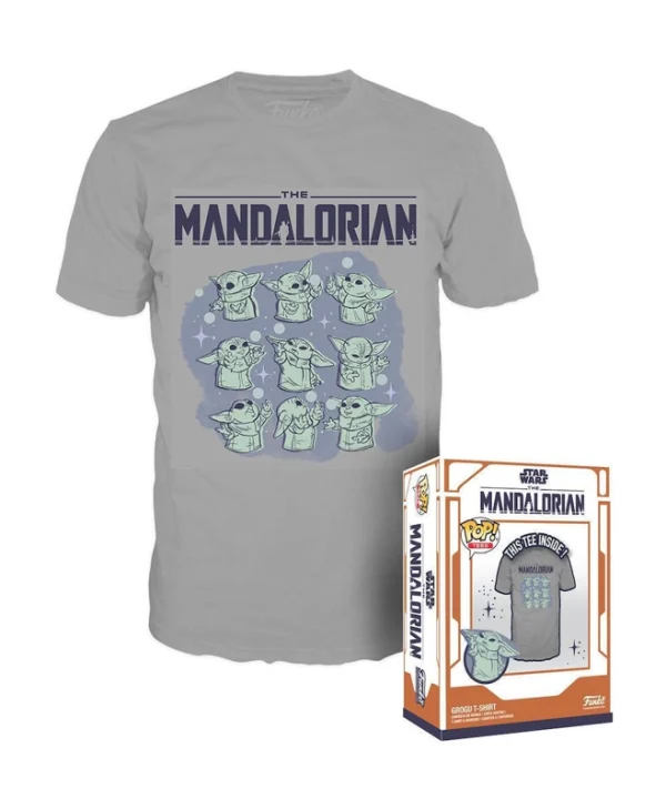 Funko Pop! Tees: Star Wars: The Mandalorian – Grogu On Ship (S) 889698751841