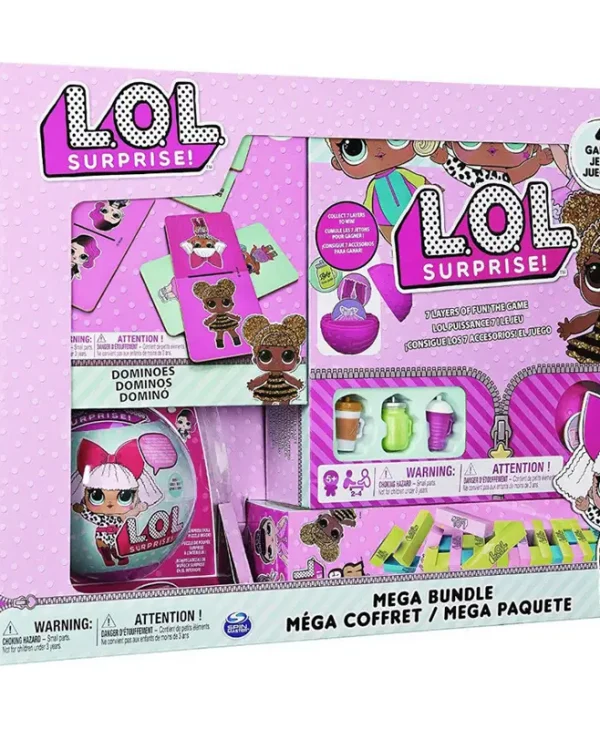 Spin Master: L.O.L. Surprise - Mega Bundle with 4 Puzzles, Dominoes & 7 Layers of Fun Game 6054449