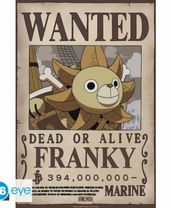 Poster One Piece – Wanted Franky Chibi 52x38cm GBYDCO645