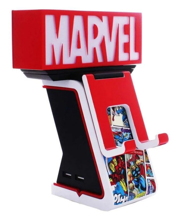 Cable Guys Ikon: Marvel Logo Light Up Phone & Controller Charging Stand CGIKMR400447