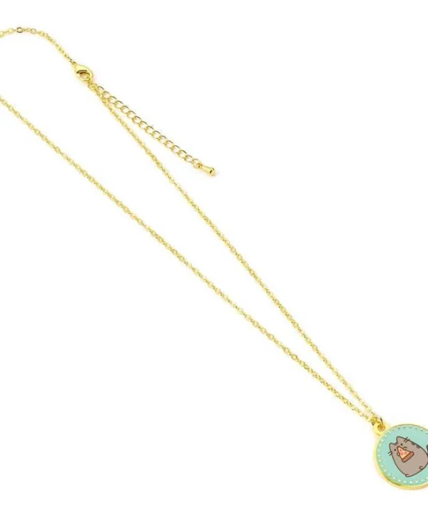 Necklace Pusheen the Cat Pizza Gold PTCN0101