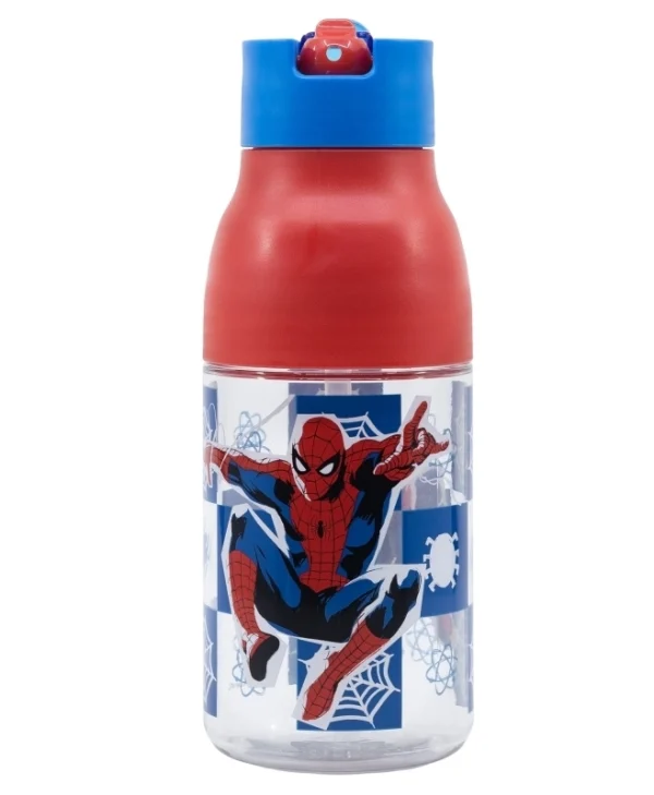 Water Bottle Marvel: Spider-Man Black Board – Double Opening Sipper Ecozen 420ml Stor 74735