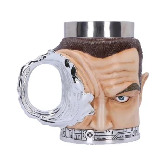 Tankard Terminator – T-1000 Head with Bullet Hole 600ml Nemesis Now B6942A25