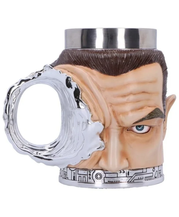 Tankard Terminator – T-1000 Head with Bullet Hole 600ml Nemesis Now B6942A25