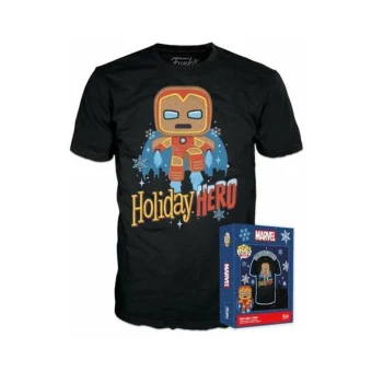 Funko Boxed Tee: Marvel – Gingerbread Iron Man (XL) 889698669665