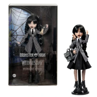 Mattel - Monster High x Wednesday: Wednesday - Wednesday Addams (School Outfit) 27cm Figure 194735230488