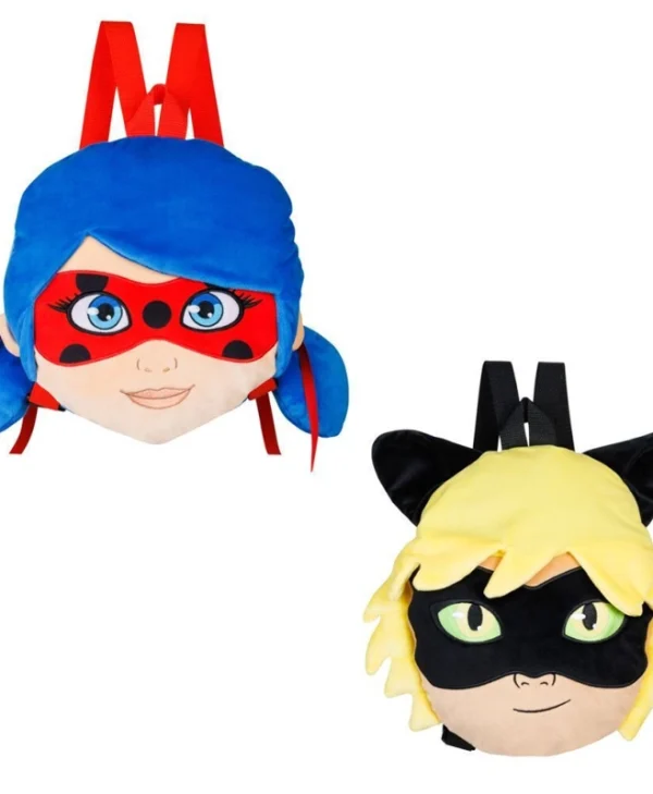 Plush Backpack Miraculous Ladybug/Cat Noir 30cm MLB7008