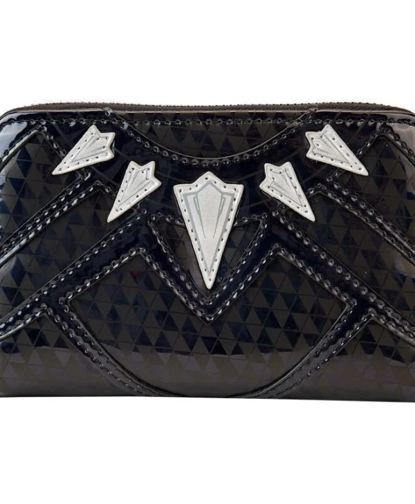Loungefly Marvel Metallic Black Panther Cosplay Zip Around Wallet MVWA0207