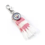 Backpack Hanger: Manchester City FC Pink Scarf & Logo Charm MCBH0003 - Image 2