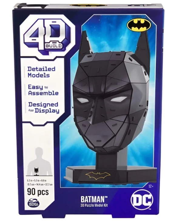 Spin Master Puzzle, 4D Build: DC - Batman Mask 90pcs 6070176