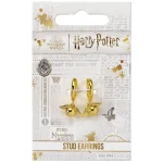 Earrings Harry Potter - Golden Snitch Gold Tone Huggy WE3D0004 - Image 2
