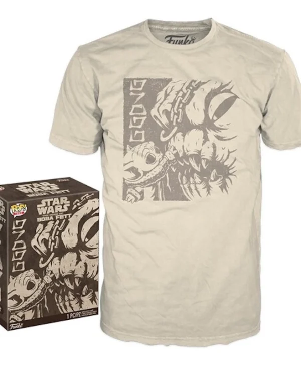 Funko Boxed Tee: Disney Star Wars: The Book of Boba Fett - Grogu with Rancor (M) 72738