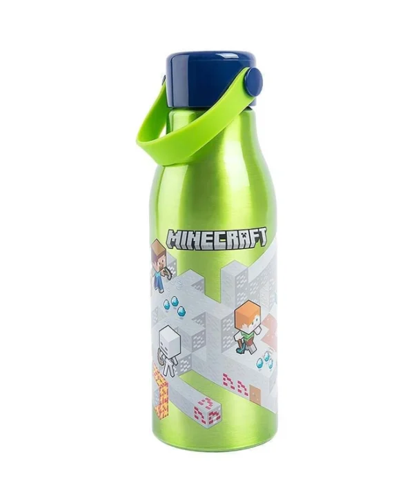 Stor Minecraft: Flexi Handle Aluminium Water Bottle 760ml 40461