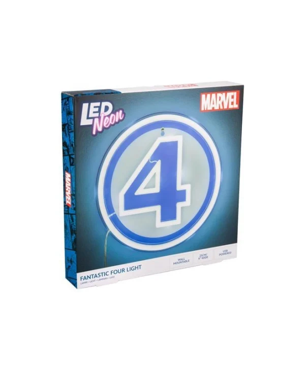 Paladone Marvel: Fantastic Four Logo Wall Mountable LED Neon Light PP14789MUVN