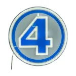 Paladone Marvel: Fantastic Four Logo Wall Mountable LED Neon Light PP14789MUVN - Image 2