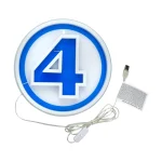 Paladone Marvel: Fantastic Four Logo Wall Mountable LED Neon Light PP14789MUVN - Image 3