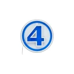 Paladone Marvel: Fantastic Four Logo Wall Mountable LED Neon Light PP14789MUVN - Image 6