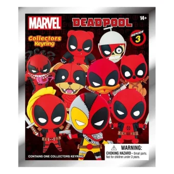 Monogram Marvel: Deadpool – 3D Foam Bag Clip Vinyl Figure Keychain 68595