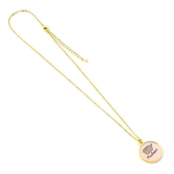 Necklace Pusheen Pink Enamel Disc The Carat Shop PTCN0102
