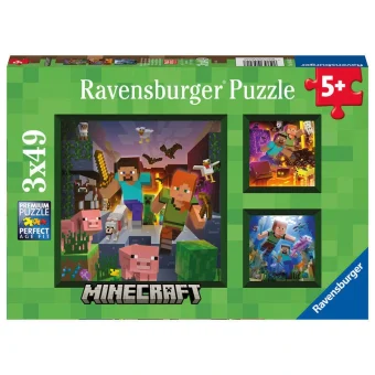 Ravensburger Puzzle: Minecraft Biomes 3x49pcs 4005556056217
